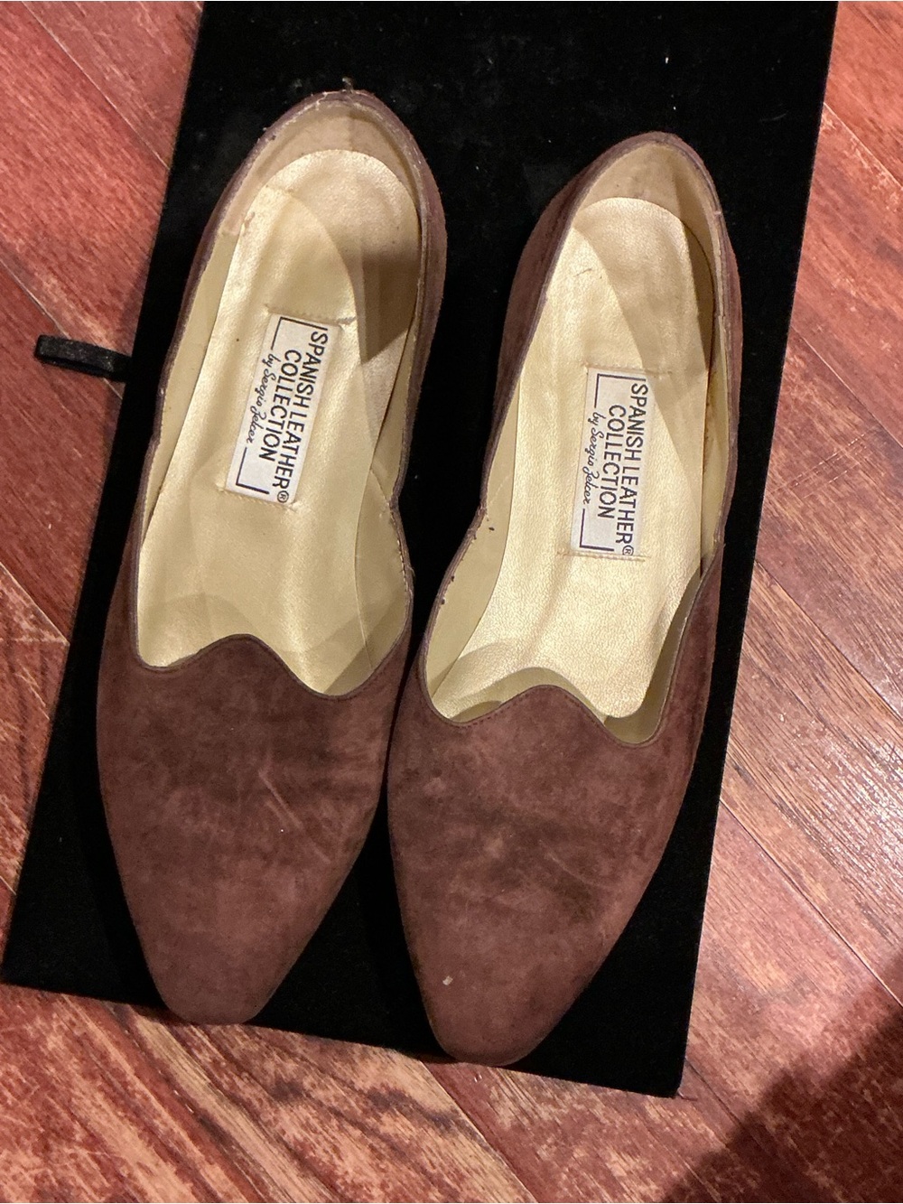 Sergio Zelcer Spanish Leather Slip-On Flats